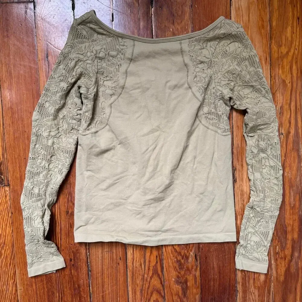 Anthropologie olive green long sleeve
